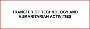 Transfer of technology and humanitarian activities